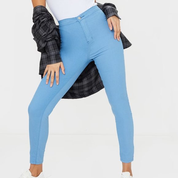 PrettyLittleThing Denim - PLT Women's Light Wash Denim Jeggings